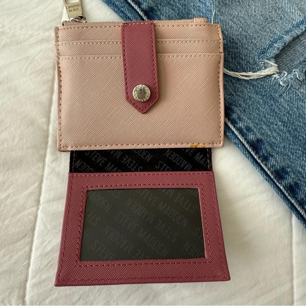 Steve Madden pink wallet